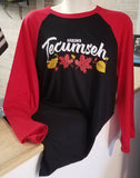 Tecumseh Leaves for Fall -Unisex 3/4-Sleeve - New Red/Black