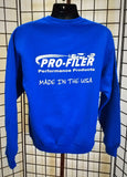 Pro-Filer Made in USA Eyes Crewneck Sweatshirt - Blue