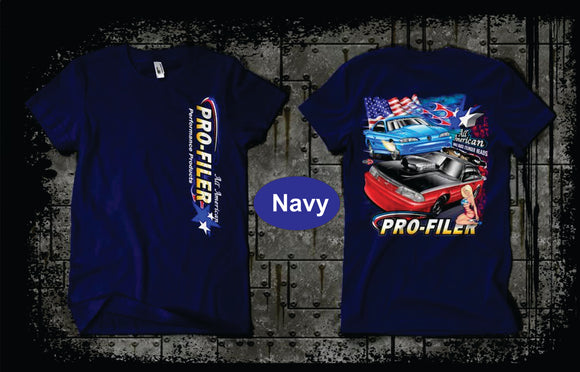 Pro-Filer All American Mustangs T-Shirt - Navy