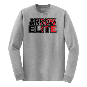 Arrow Elite Wrestling Long Sleeve T-Shirt - Grey