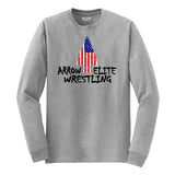 Arrow Elite Wrestling Long Sleeve T-Shirt - Black or Grey