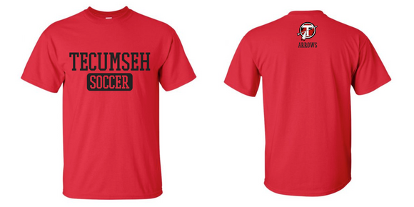 Tecumseh Arrows Ladies Soccer Tourney T-shirt - RED