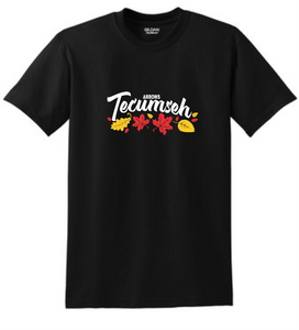 Tecumseh Leaves for Fall T-Shirt - Black