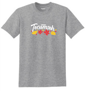 Tecumseh Leaves for Fall T-Shirt - Grey