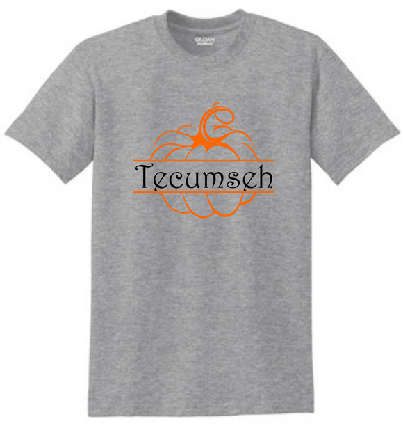 Tecumseh Whimsical Pumpkin T-Shirt - Grey