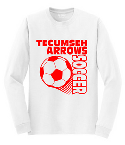 Tecumseh Arrows Soccer Long Sleeve T-Shirt - White