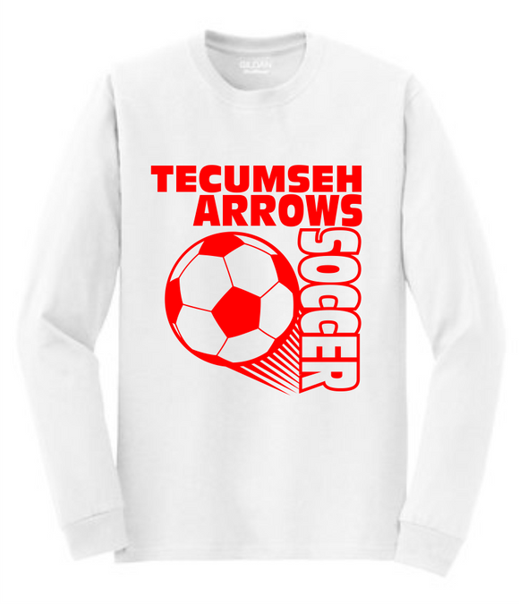 Tecumseh Arrows Soccer Long Sleeve T-Shirt - White