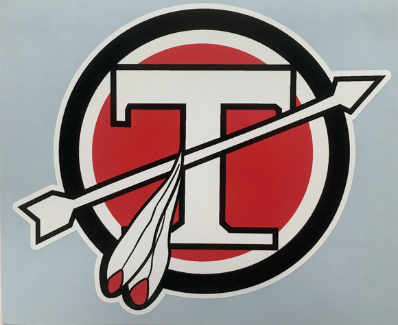 Tecumseh Circle T Decal - Tri Color - 4