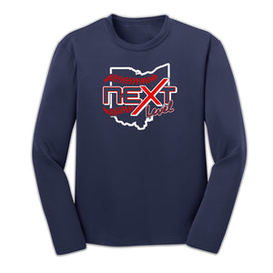 Next Level Baseball 2021 Ohio Crest Youth Long Sleeve Performance Shirt