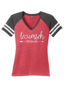 Tecumseh Arrows Women’s Game V-Neck T-Shirt
